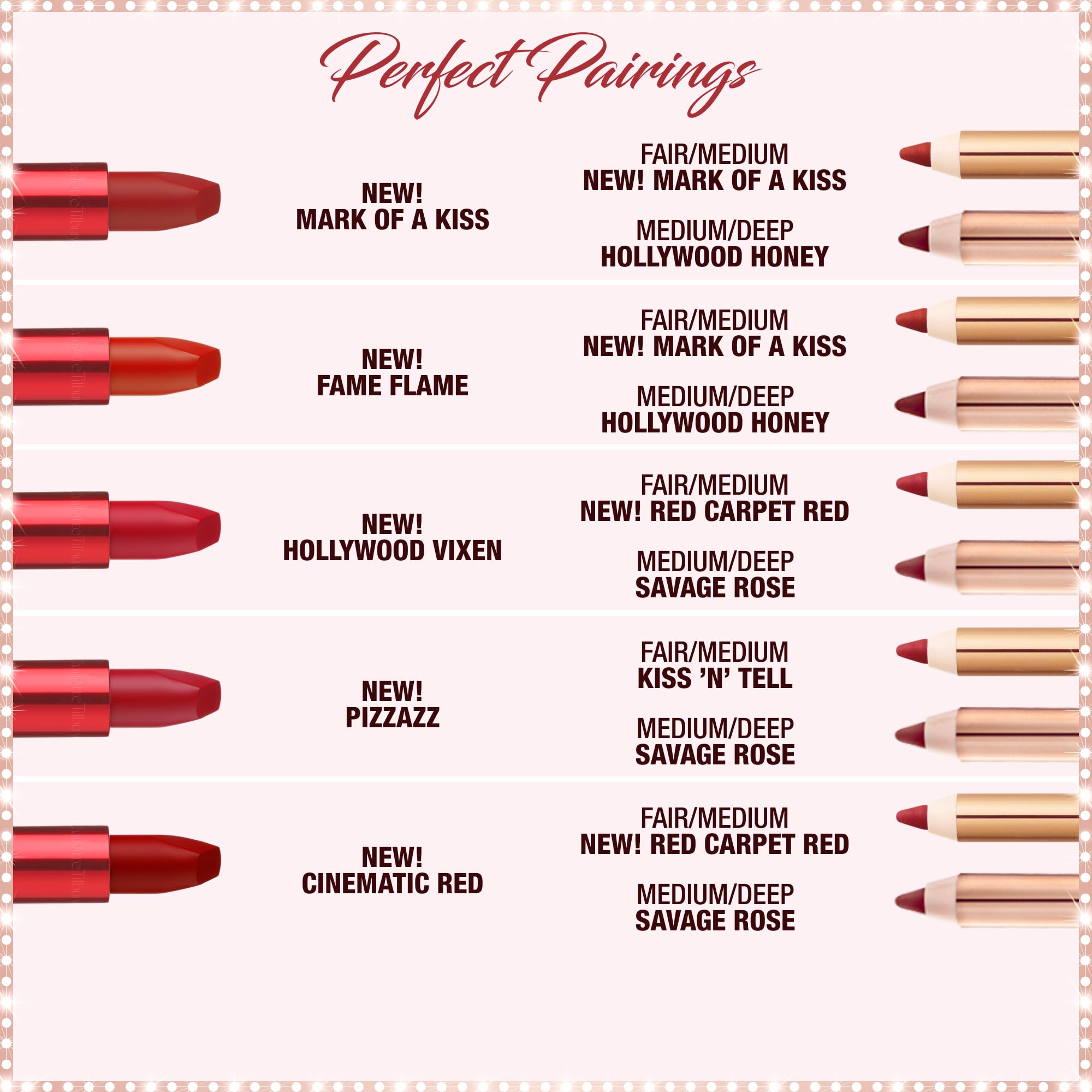 Charlotte Tilbury Matte Revolution Lipstick - Long Lasting, Matte Lipstick with Buildable Color & Lip-Loving Ingredients - Creamy, Easy to Blend Formula: Hollywood Vixen - bright red