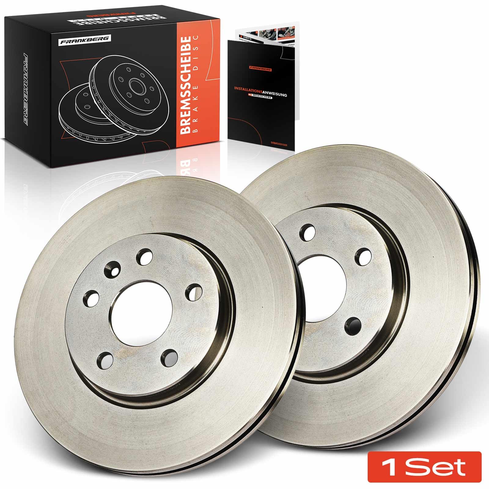 Frankberg 2x Bremsscheiben Vorne Belüftet ⌀276mm 13502045 | Kompatibel mit Aveo Hatchback T300, Astra J Stufenheck, Cruze Station Wagon J308, Astra J P10, Cruze Hatchback J305