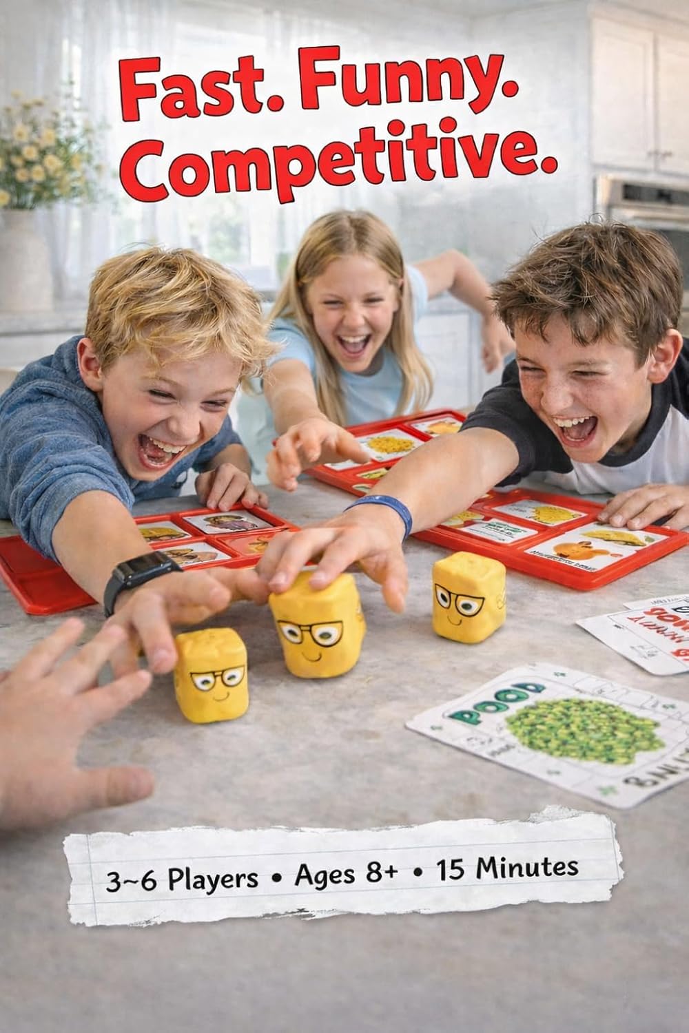 The Lunch Room Family Card Game – Fast Paced Food Fight Party Game for Kids & Adults, Fun for 3–6 Players, Easy to Learn for Family Game Night, 10-15 Minute Play Time | Board Games for Kids 8-12