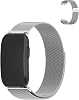 Para Garmin Cirqa Fitness Tracker Correa de Bucle Magnética de Acero Inoxidable, Banda de Repuesto Metálica Ajustable con Cierre Magnético, Malla Transpirable (Plateado) 1