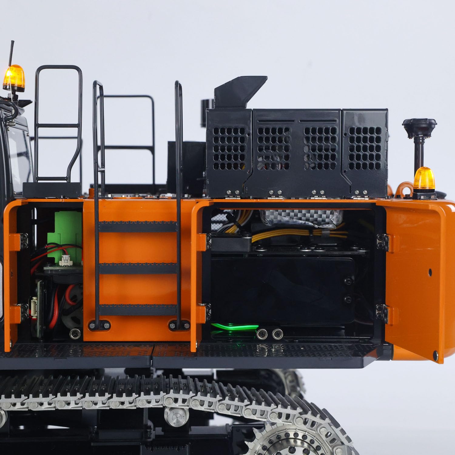 LESU 1:14 RC Hydraulik Bagger Aoue ZX490 RTR Metall RC 2 Arme Heavy Digger Modell PL18EV Lite Light Sound Smoke