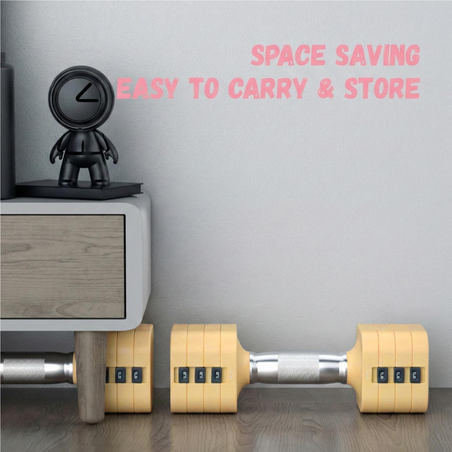 20LB Adjustable Dumbbell Set, 10lb Dumbbells Set of 2, 5 in 1 Free Weights Set, Each 4lb 6lb 8lb 10lb for Women & Men for Home Gym Exercise Workout Strength Training Equipment