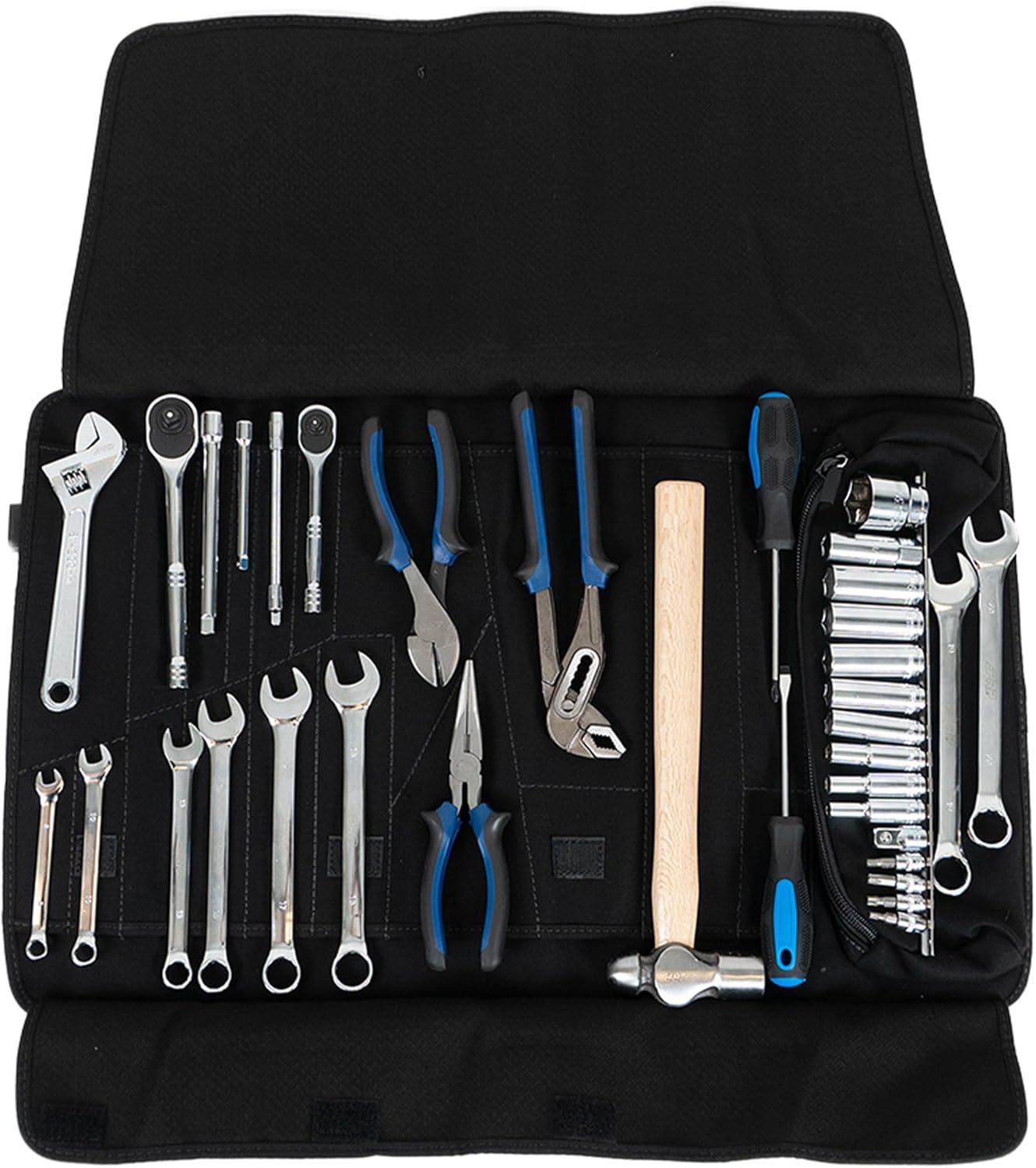 PRP UTV Tool Kit for Can-Am X3, Sport, Trail, Commander | Includes 35 Essential Tools for UTV + Roll-Up Storage Bag with Easy-Grab Handle, Mounts to Vehicle