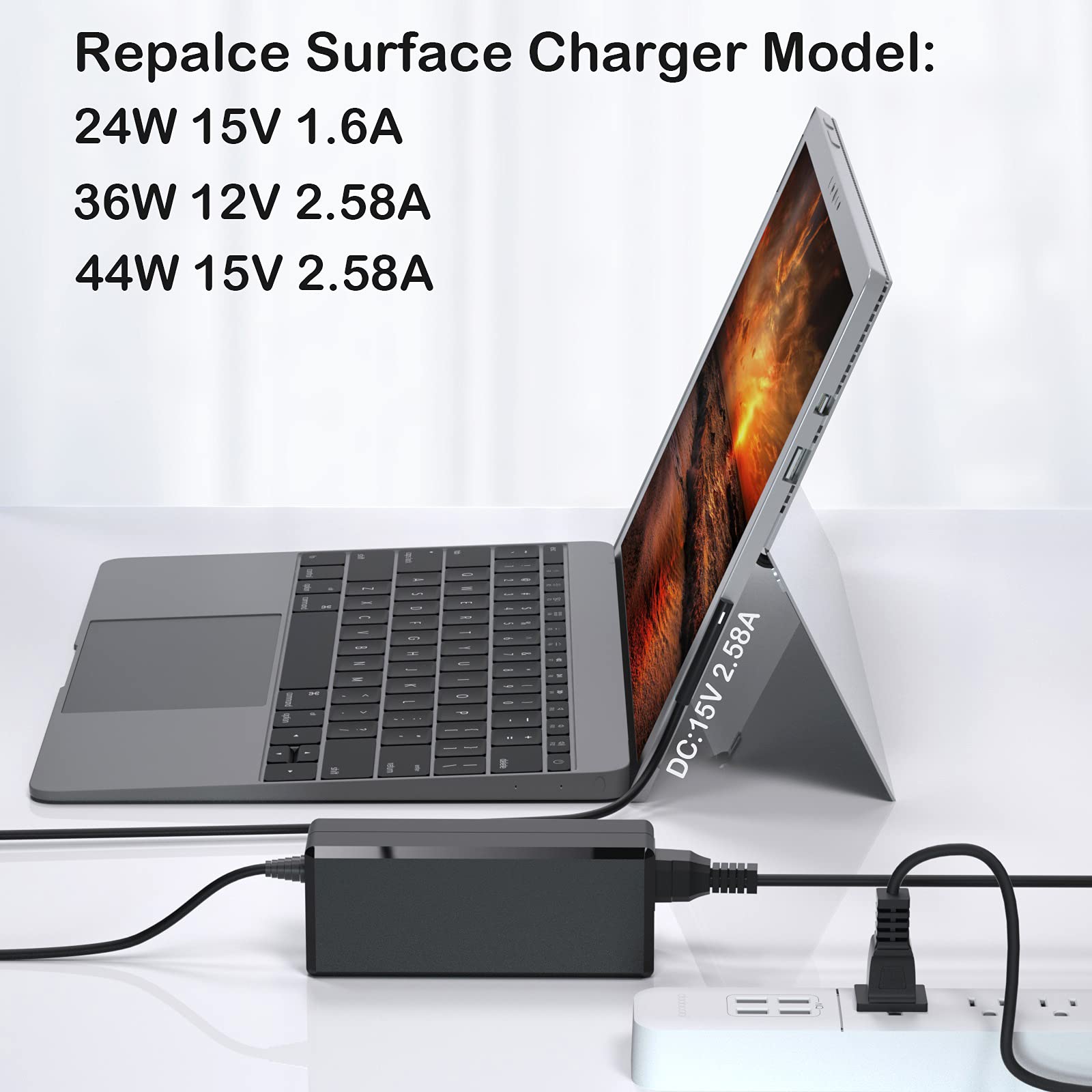 Vhbw Caricabatteria Da Auto Compatibile Con Microsoft Surface Pro 4 Pro 5 Pro 3 Computer Portatile Tablet Caricatore Da 12v Nero 2 58 A 94284505