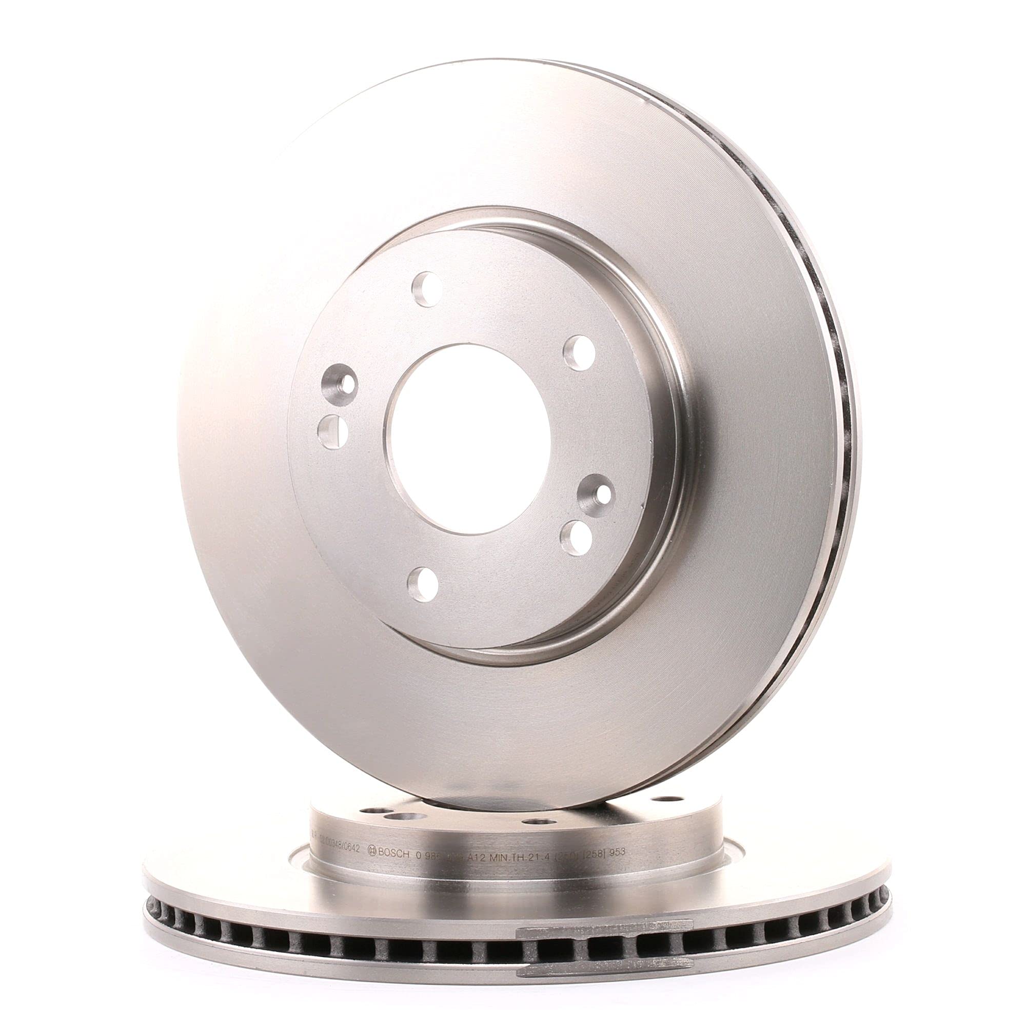 2x BOSCH Disco freno Anteriore Ø280mm Altezza: 44,5mm Spessore: 23mm Cerchio foro-Ø: 114,3mm ventilato ventilazione interna 0 986 479 A12 Compatibilità con KIA CEE'D JD, HYUNDAI Kona OS