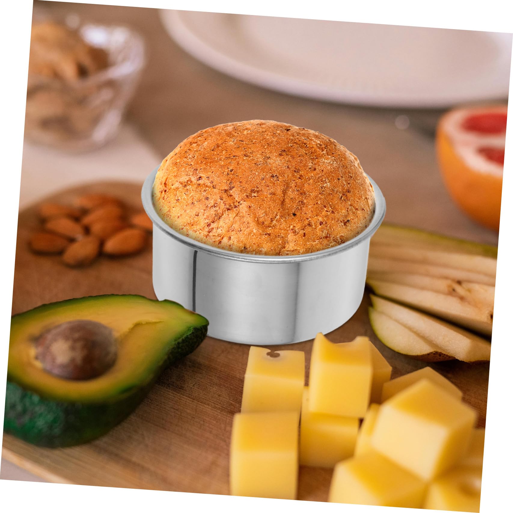 Artibetter 3pezzi Teglia da Forno in Acciaio Inox Teglie Rotonde per Torte Mini Teglie da Forno per Torte e Crostate per Mini Cotture