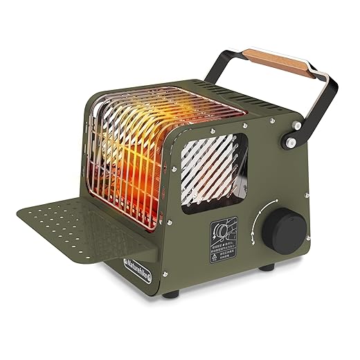 Naturehike Camp Heater with Warming Shelf | 3750 BTU Butane Portable Space Heater for Indoor & Outdoor Use