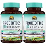 Vitalitown Probiotics 120 Billion CFUs | 36 Strains, with Prebiotics & Digestive Enzymes for Men Women | Shelf Stable | Digestive & Immune Support | Vegan | 60 Delayed Release Veg Caps