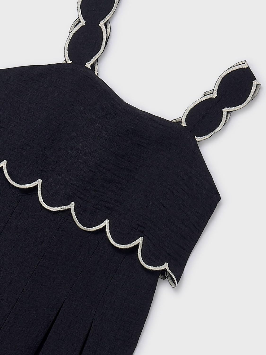 Mayoral Long jumpsuit with wave detai for Girls Black