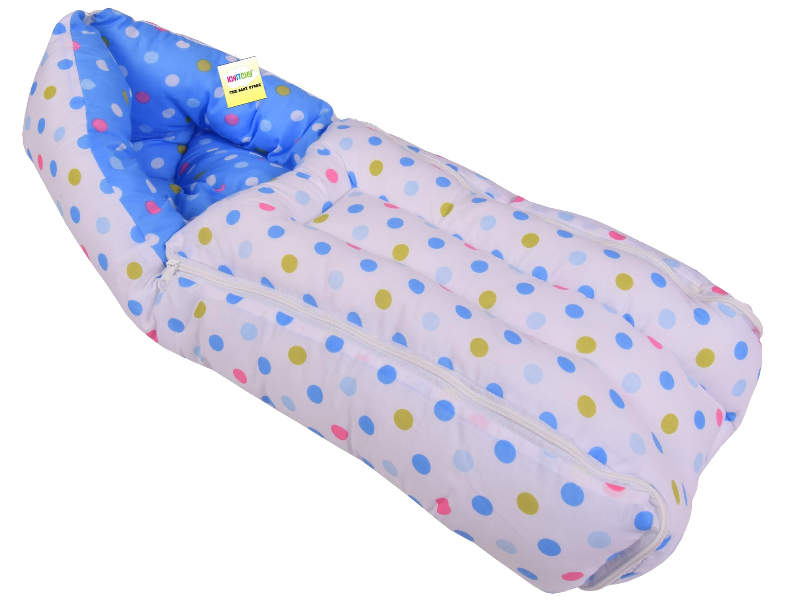 Kwitchy Baby Bed New Born Baby Bedding Set | Mattress | Mosquito Net | Carry | Cotton | Infants Beds | Products All | Gift Combo | Essentials (0-6 Months) 4