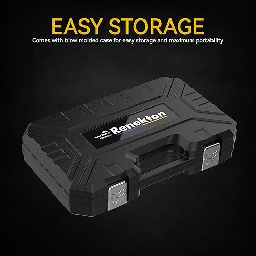 Miniatura 8 de Renekton Juego de alicates de abrazadera de manguera, alambre flexible de largo alcance Clic tipo R mordaza giratoria y alicates de banda plana para