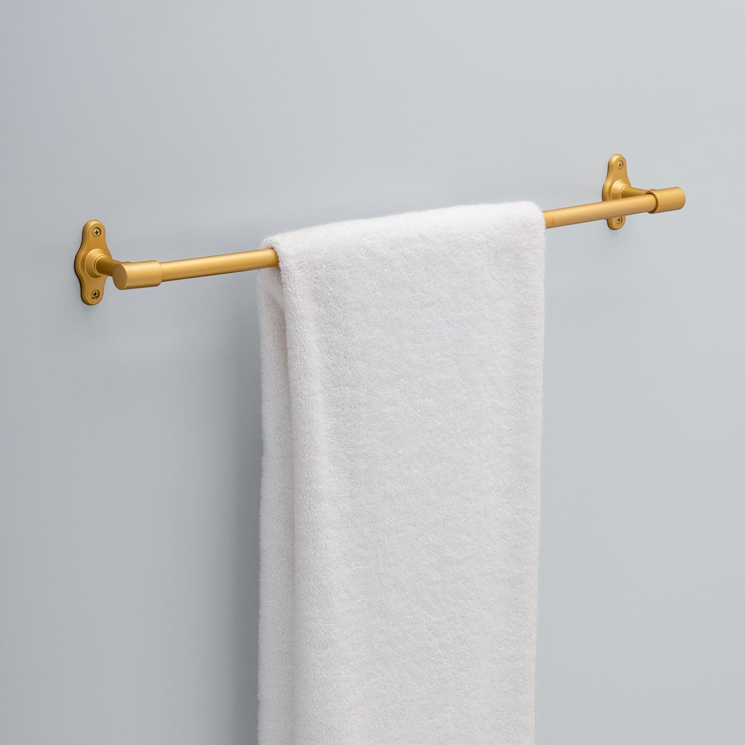 franklin brass calloway (1-pack) 18'' towel rack w/ 6" extender for bathroom satin gold towel bar for bathroom wall mounted towel holder rod clwy26-sg