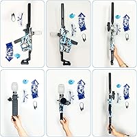 Vista 9 de Lanzador eléctrico de bolas de gel, lanzador automático de bolas de salpicaduras de alta velocidad con más de 60000 y gafas, juguetes de bolas