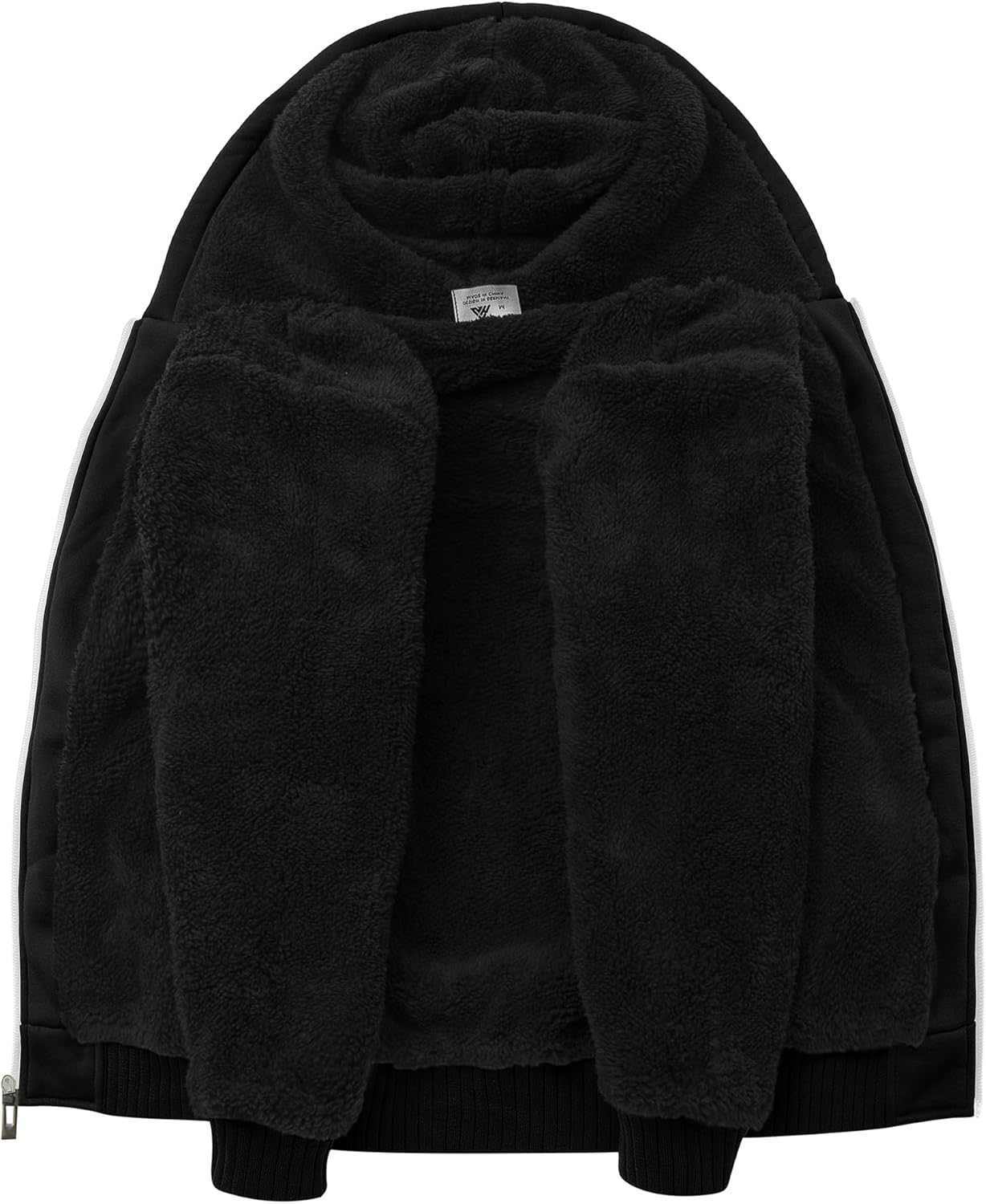 SWISSWELL Unisex Boys Girls Fleece Hoodie Sherpa Lined Jacket Zip Up Hooded Sweatshirt Winter Outerwear for Kids