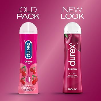 Durex - Lubricant - Cherry - Tingling - Strawberry (100ml), (Pack of 3)