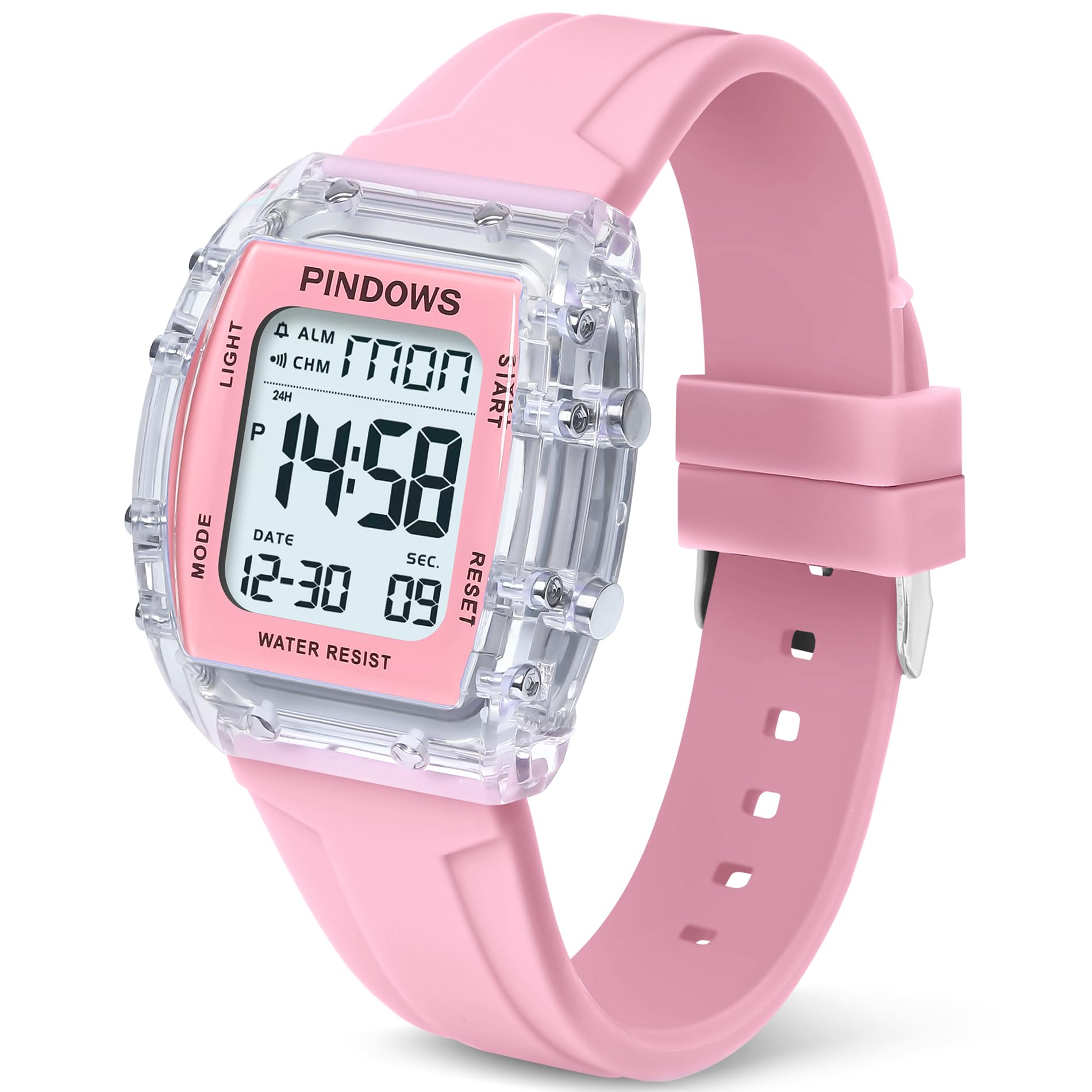 Donna Orologio per Donna Adolescenti Orologio sportivo Digitale Orologi Studenti Orologi Impermeabili con Allarme Cronometro Conto Alla Rovescia Dual-Time Suoneria Oraria Funzione Alta Luminosità Luce