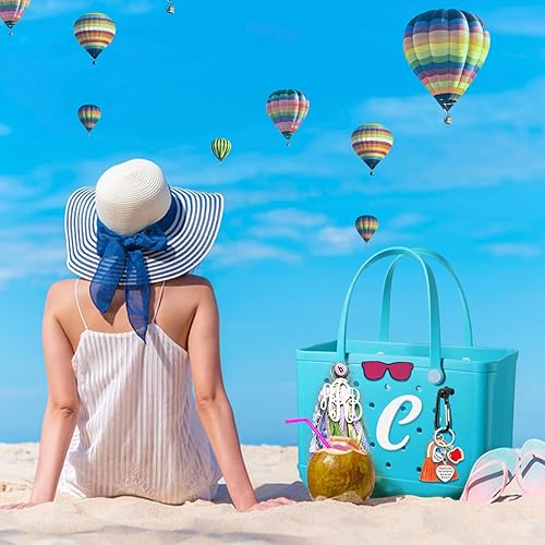 Miniatura 6 de Mity rain Dijes de letras para bolsa Bogg, accesorios de letras del alfabeto, compatibles con bolsa Bogg Original todos los modelos, inserción de