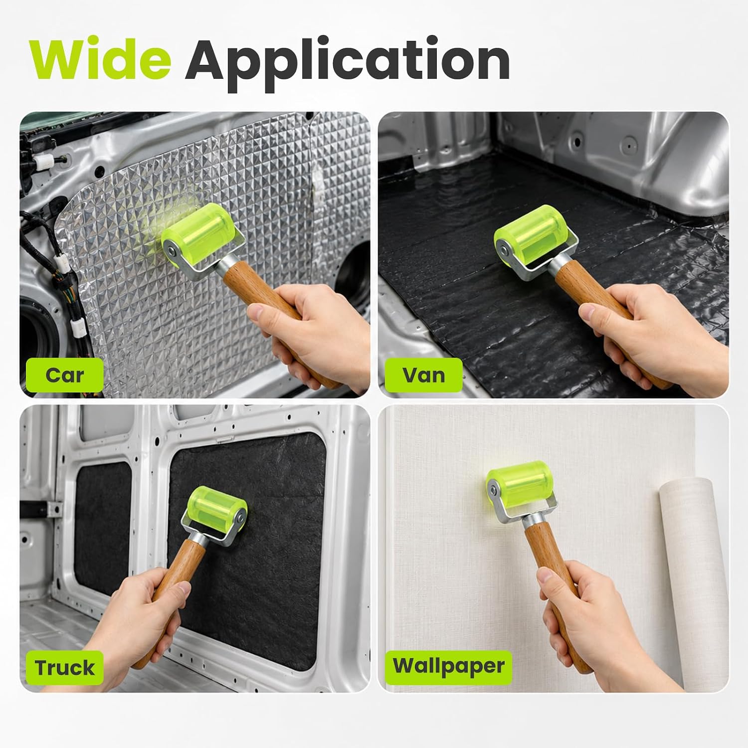 Automotive Sound Deadening Seam Roller, Wheel Roller Tool