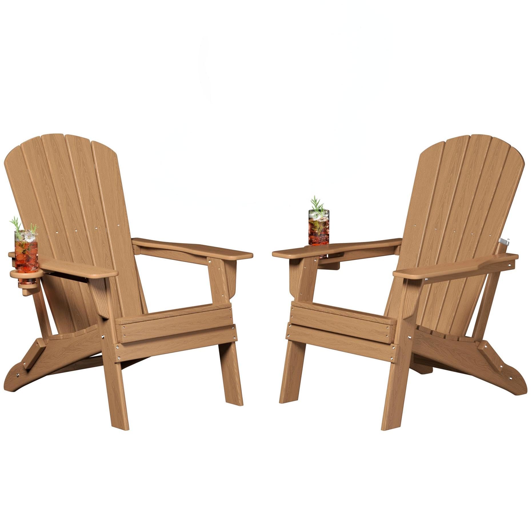 Plawdlik Folding Adirondack Chairs