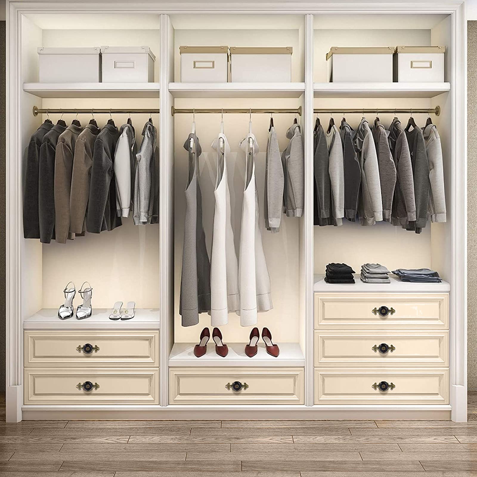 Gadpiparty 4 Stuks kast handvat retro dressoir vintage deurknop vintage inrichting keukenkasten lade trekt kast keuken trekt keramische kast knoppen uniek hendel deur trekken keramiek