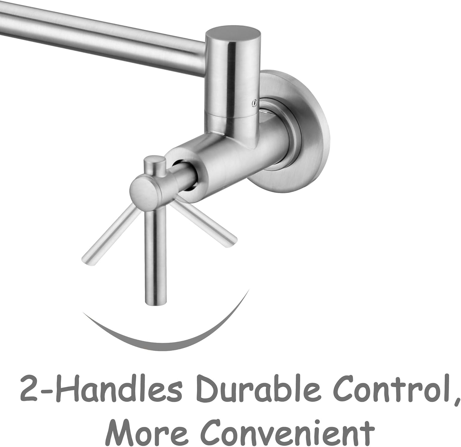 Exclusive Discount 70% Price Pot Filler Faucet, Brass Kitchen Faucet Wall Mount Gold Lead-Free, Double Joint Swing Arm Sink Faucet, Articulating Wall Mount Two Handle Folding Stretchable Faucet Brushed Nickel 🔥 Crazy Deals Pot Filler Faucet, Brass Kitchen Faucet Wall Mount Gold Lead-Free, Double Joint Swing Arm Sink Faucet, Articulating Wall Mount Two Handle Folding Stretchable Faucet Brushed Nickel