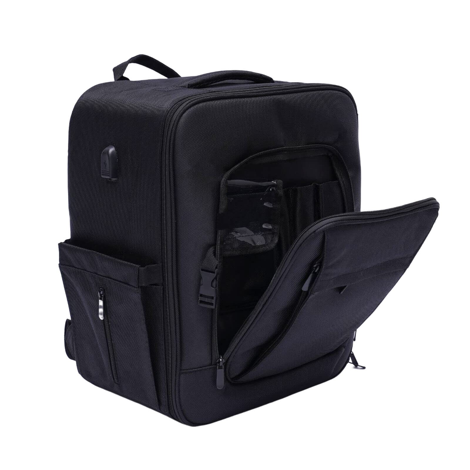 Professionelle Kosmetiktasche für Reisen mit Fächern für Frauen Tragbare Reisetasche und strapazierfähiger