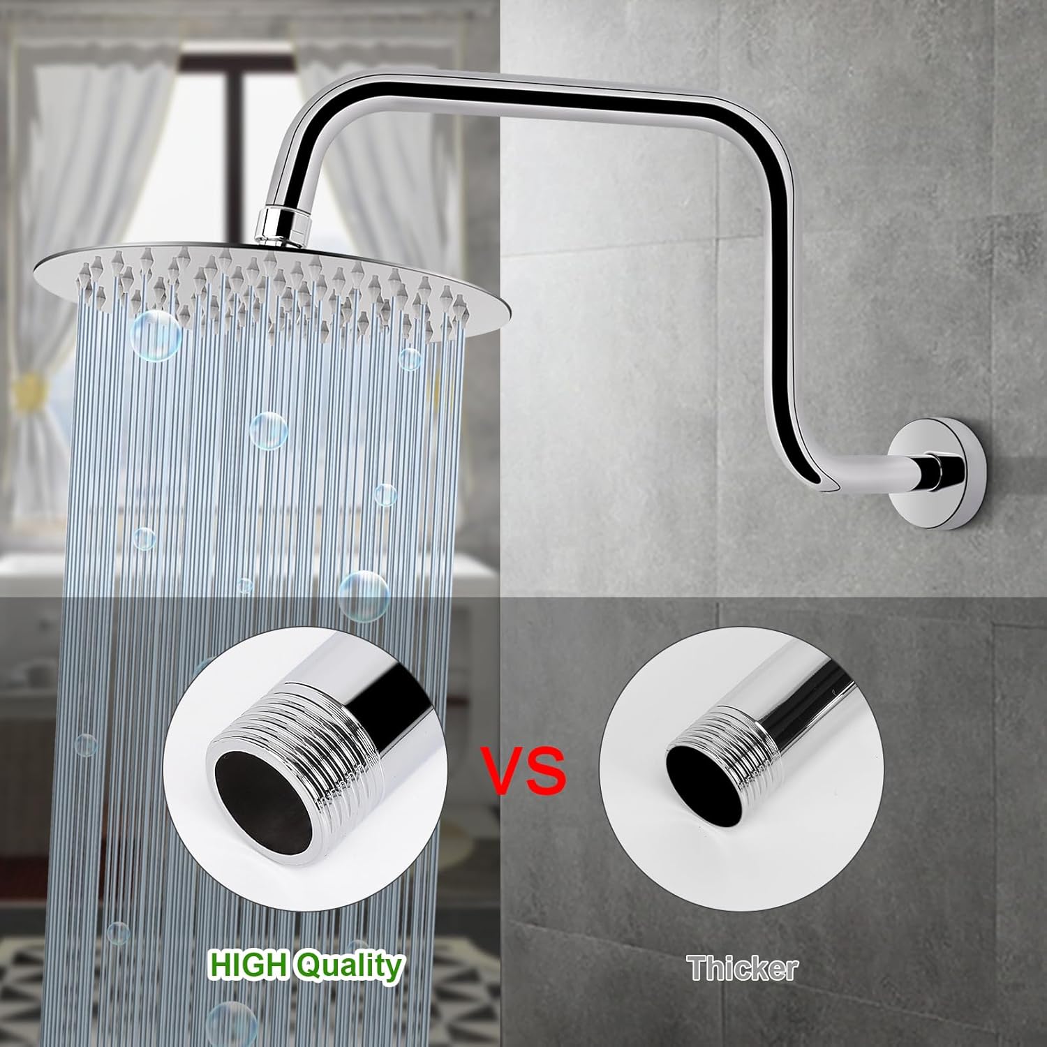 Bras De Douche En Forme De S - Extension De Tuyau De Douche - Raccord