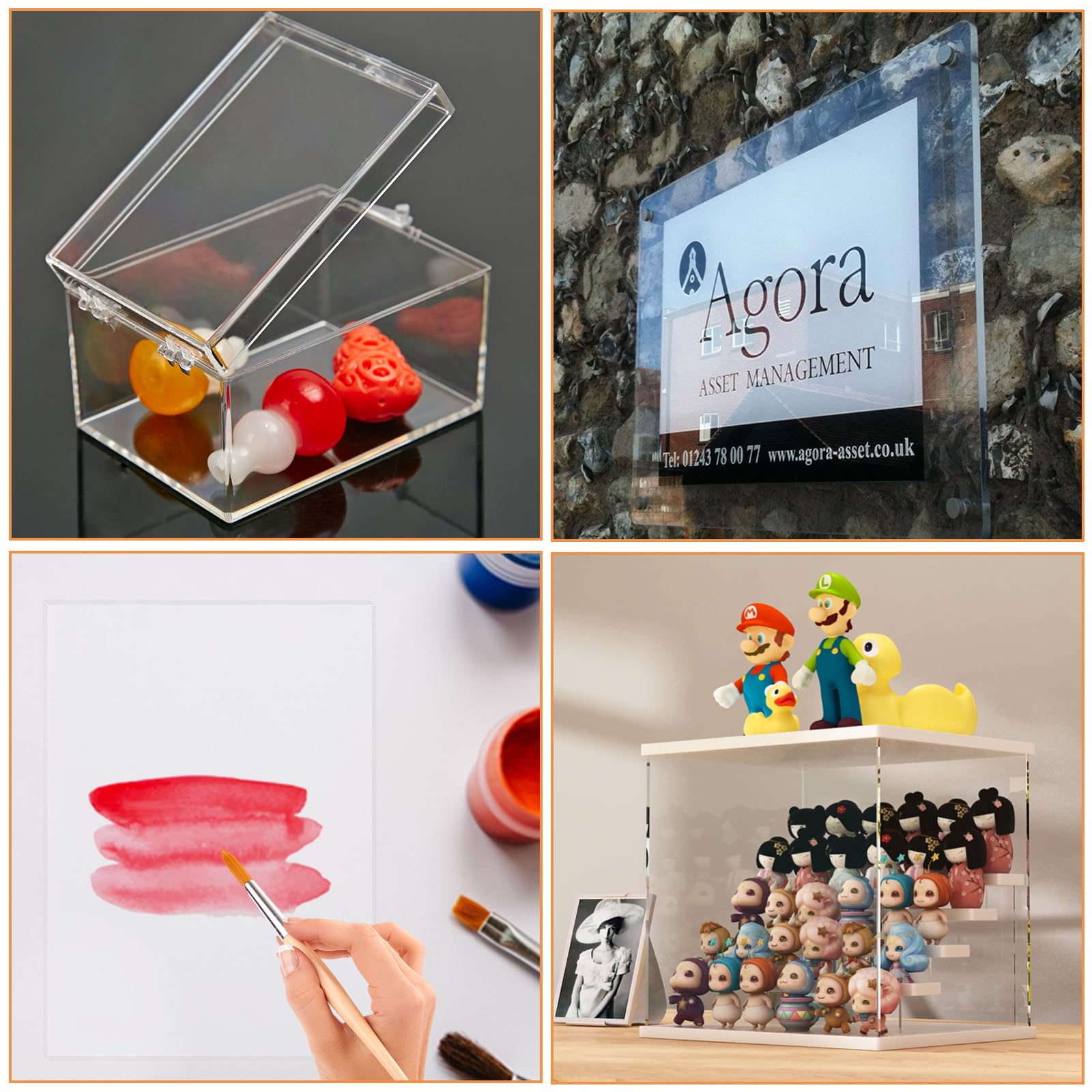 13 Fogli In Plexiglass Trasparente - 13x18 Cm, Spessore 3 Mm, Per Cornici, Decorazioni E Progetti Fai Da Te - Foto 2