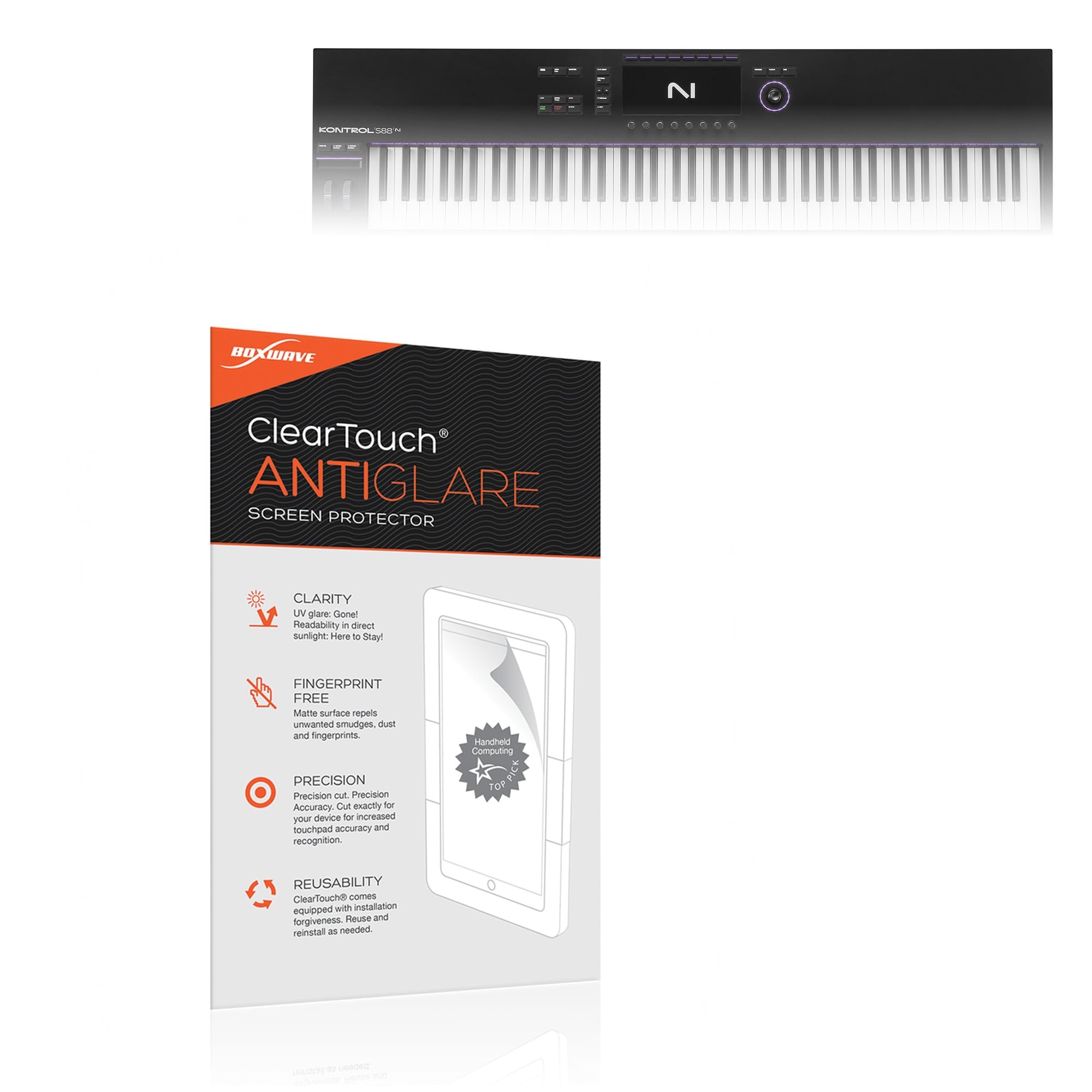 BoxWave Screen Protector Compatible With Native Instruments Kontrol S88 MK3 - ClearTouch Anti-Glare (2-Pack), Anti-Fingerprint Matte Film Skin