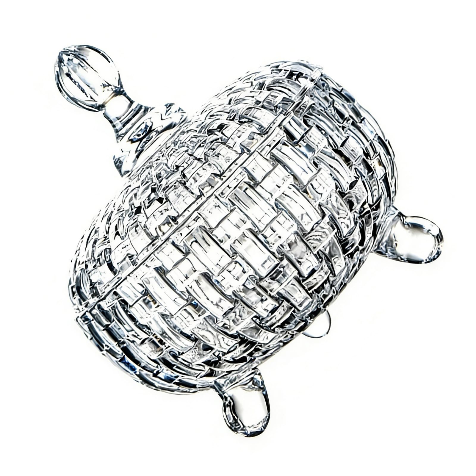 Kalttoy Premium Transparency Glass Storage Container for Fruits Candies and Small Items Candy Holder with Thickened Base Crystal Fruit Bowl