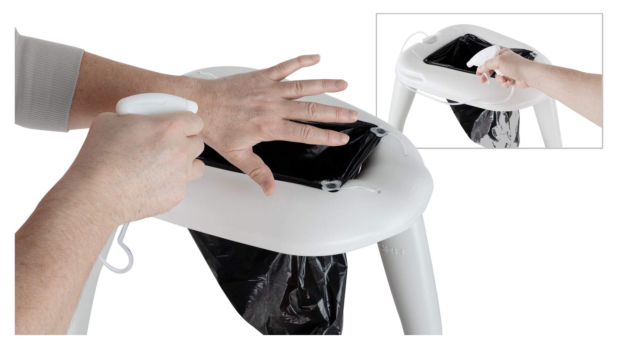 Stagecaptain Quixie-2842 Set Toilette Privacy, In plastica robusta | Toilette da esterno smontabile, Per festival, campeggio, vacanze, attività outdoor, come sedia da doccia e altre emergenze