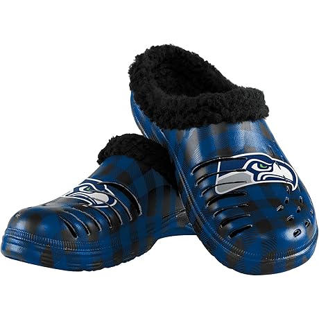 Seattle Seahawks Men's NFL Team Logo Sherpa Lined Clogs