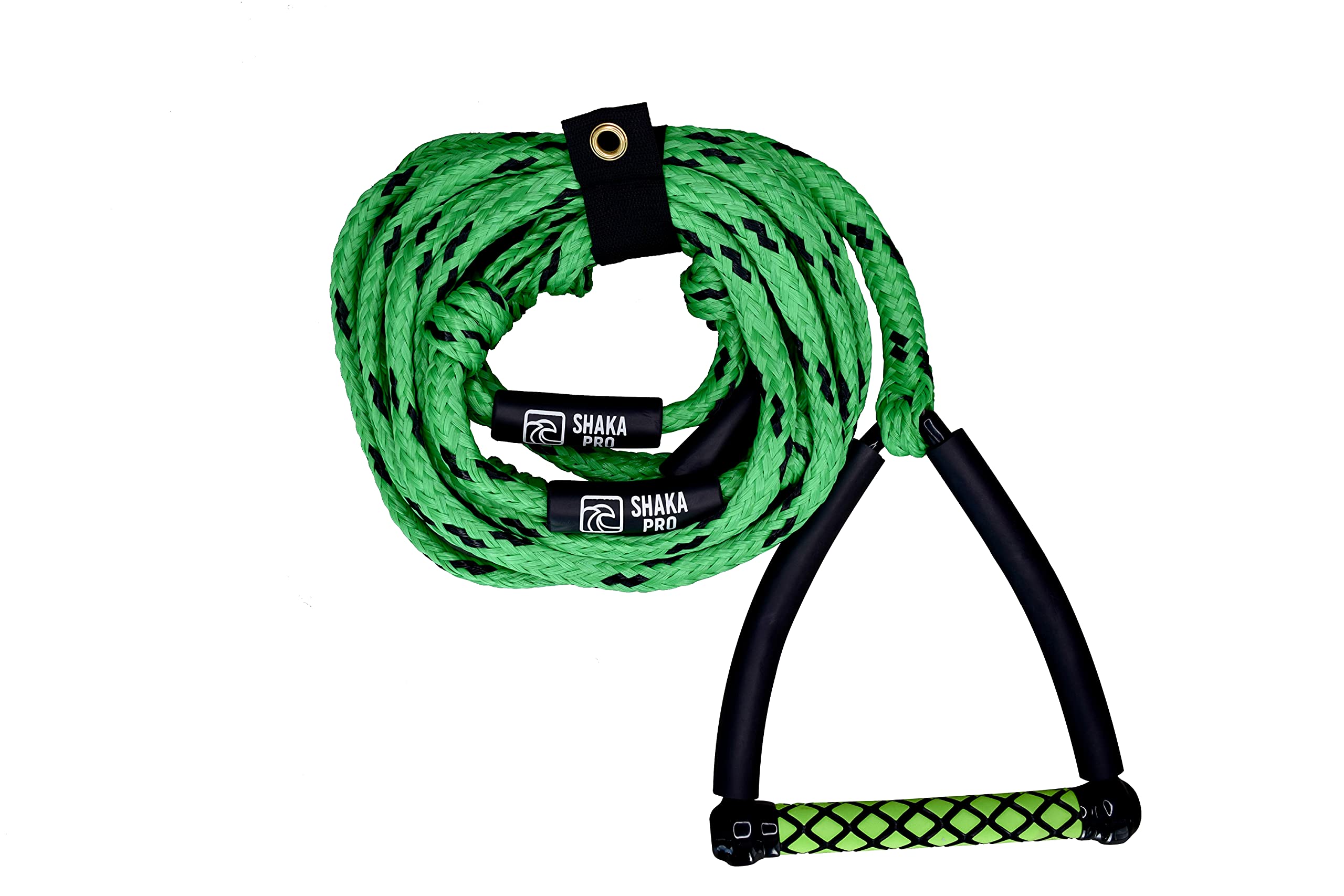 Wakesurf Rope with Handle - Adjustable 25 Foot Tow Rope with 10" Handle