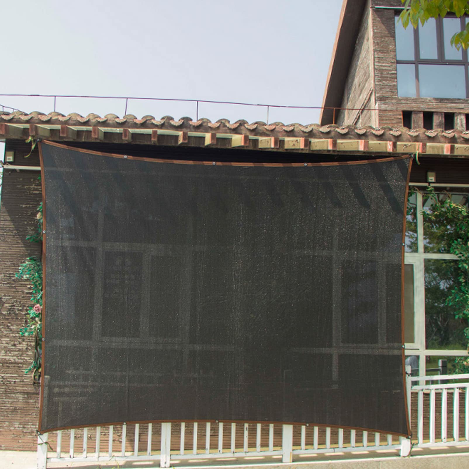 Malla de sombreo Resistente a los Rayos UV, Aislamiento térmico para Plantas y Cubiertas de invernaderos, 3x6 m (9,8x19,7 pies) con Ojales.