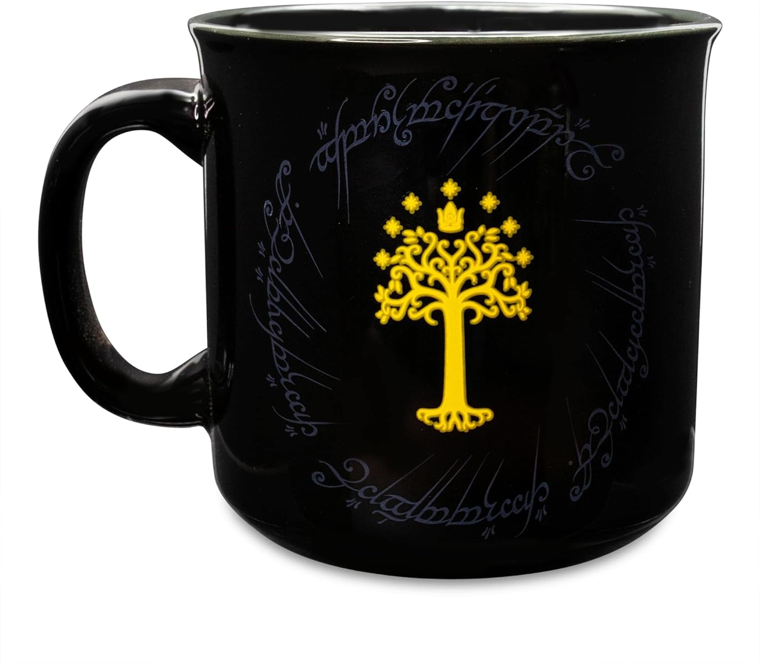 The Lord Of The Rings Gondor Black Ceramic Camper Mug | Coffee Cup For Espresso, Cocoa, Tea | Holds 20 Ounces - Image 3
