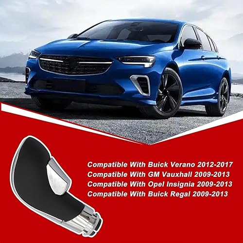 Miniatura 4 de SecosAutoparts Pomo de palanca de cambios automático para Buick Verano 2012-2017, apto para GM Vauxhall, Opel Insignia 2009-2013 Pomo de palanca de