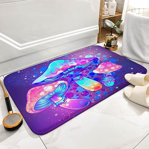 Miniatura 5 de Apular Felpudos de moda con hongos, antideslizantes, ultra suaves, para interiores y exteriores, para entrada, decoración del hogar, 24 x 16 pulgadas