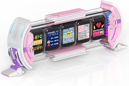 Divoom Times Gate - Lindo reloj digital para juegos con control inteligente por aplicación, pronóstico meteorológico, mercado de valorestipo de