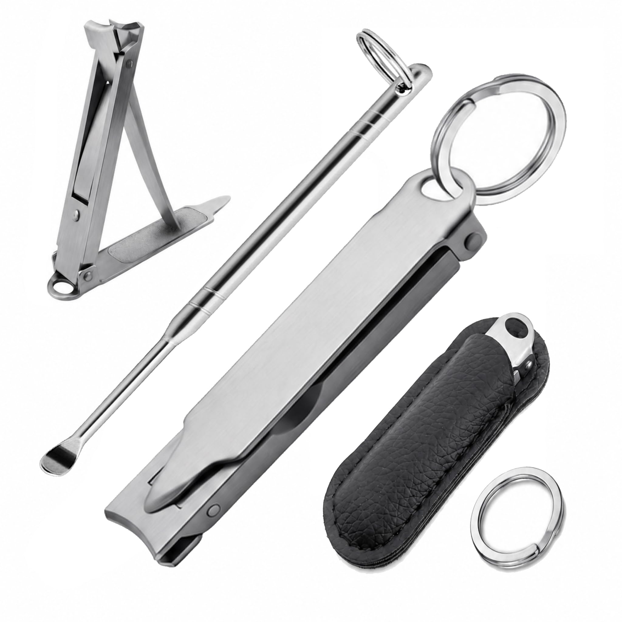 Portable Ultra-Thin Folding Nail Clipper Multi-Purpose Travel Set