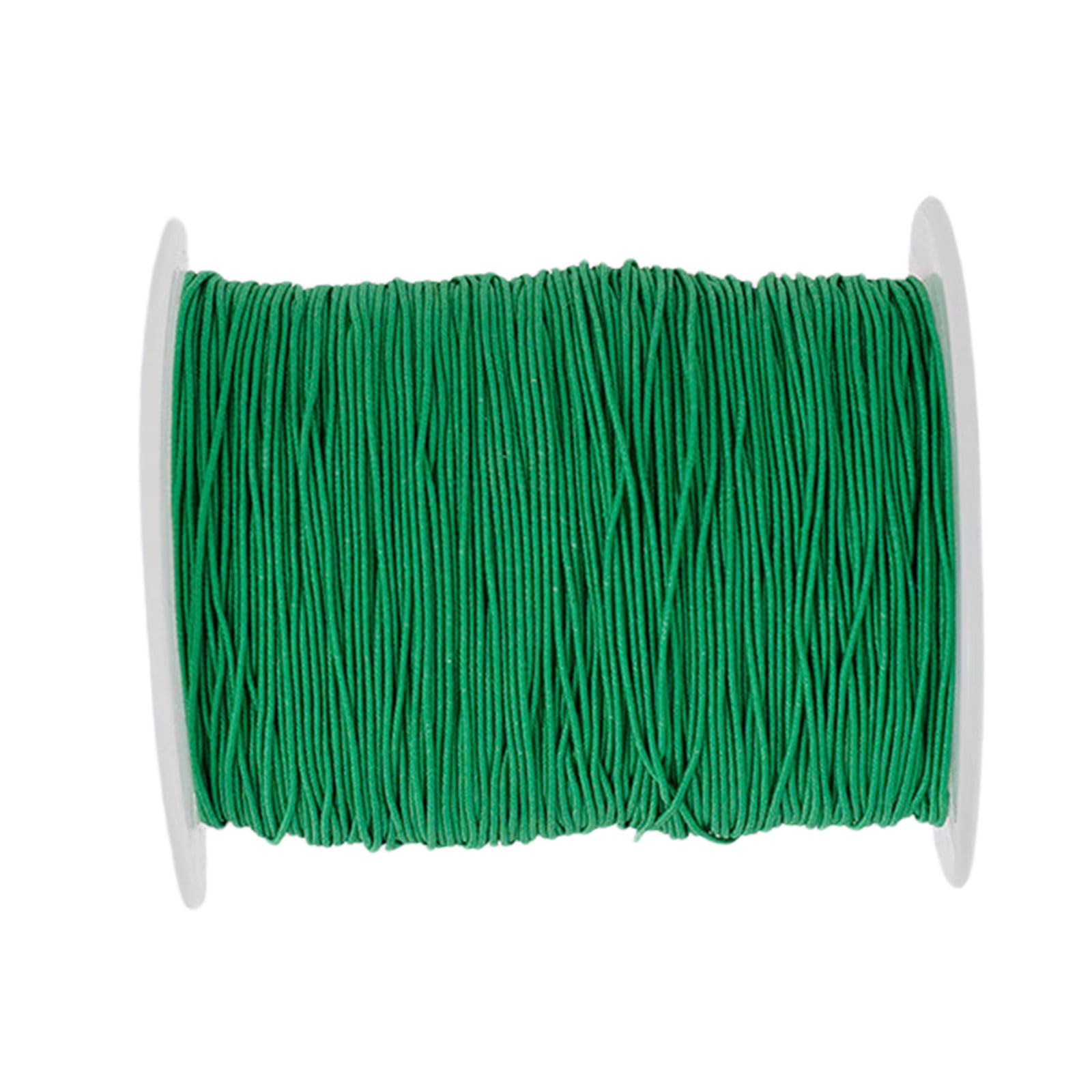 Msioytog Green 200 Yards Chinese Knotting Cord Elastic Cord Coloured Beading Thread Decorative Thread String For Craft Making