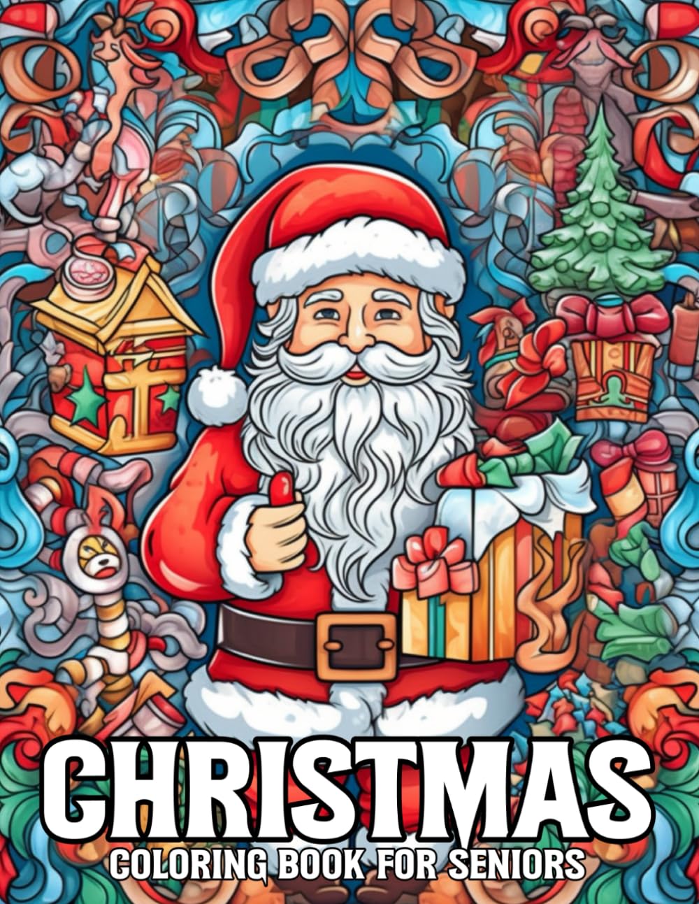 Christmas Coloring Book For Seniors An Large Print
