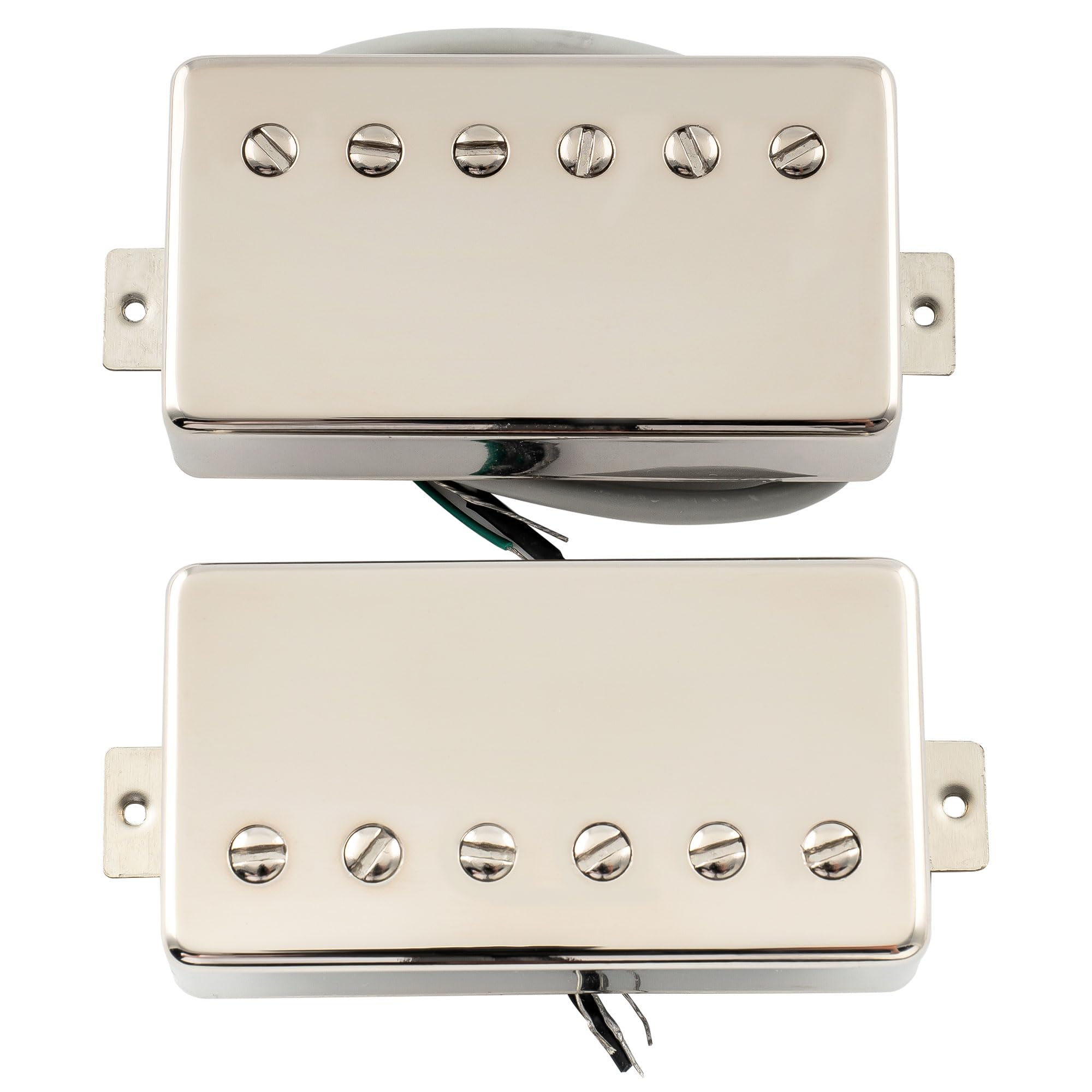 The Revival Pickups RPH3 Alnico II Pastillas Humbucker Mástil Puente Pickups Set para Guitarra Eléctrica, Nickel