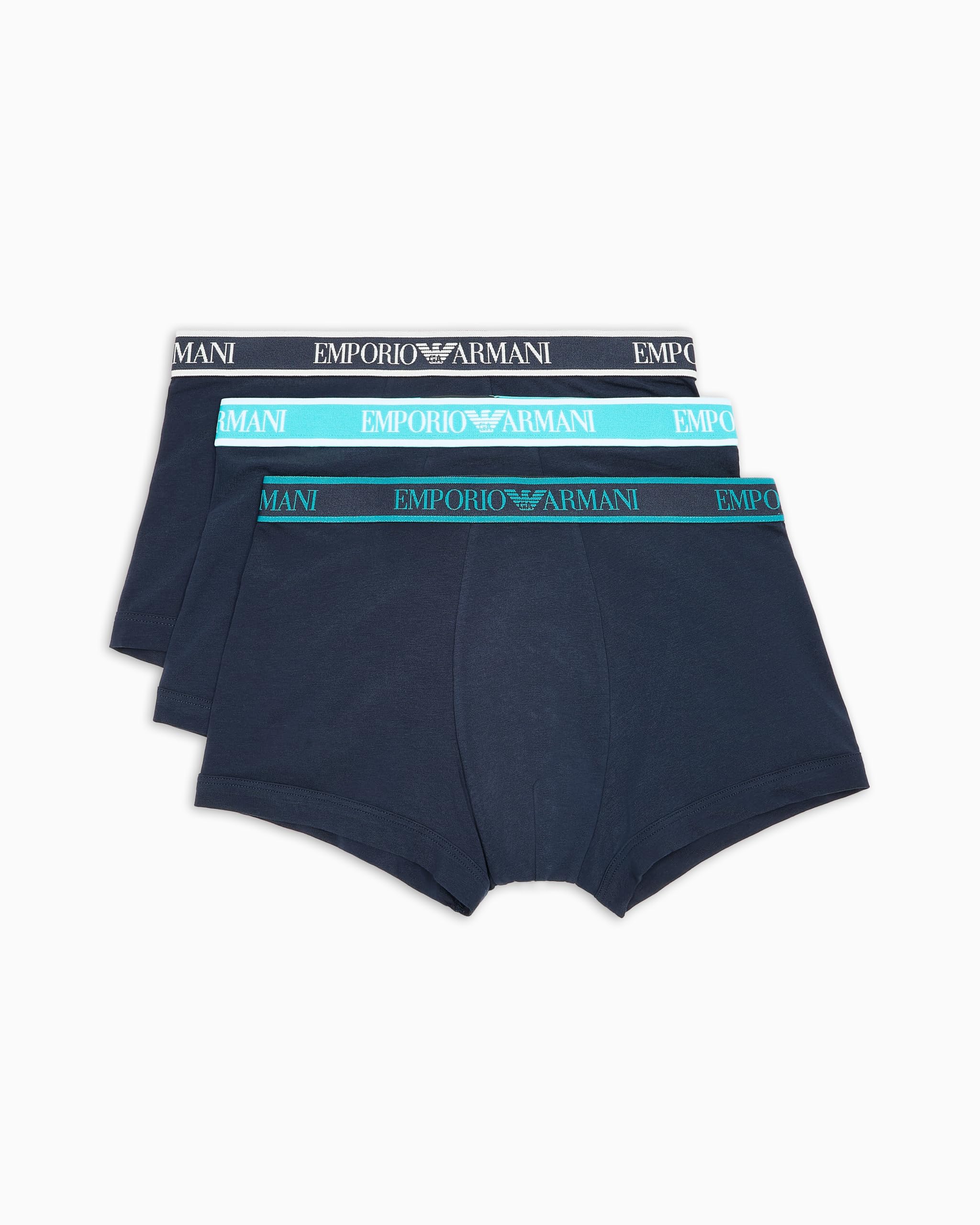 Emporio Armani Man Core Logoband 3-Pack Trunk Blue L