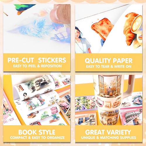 Miniatura 24 de 3500 calcomanías coreanas para tarjetas fotográficas Kpop, calcomanías de decoración de libros, calcomanías estéticas con purpurina de mariposa