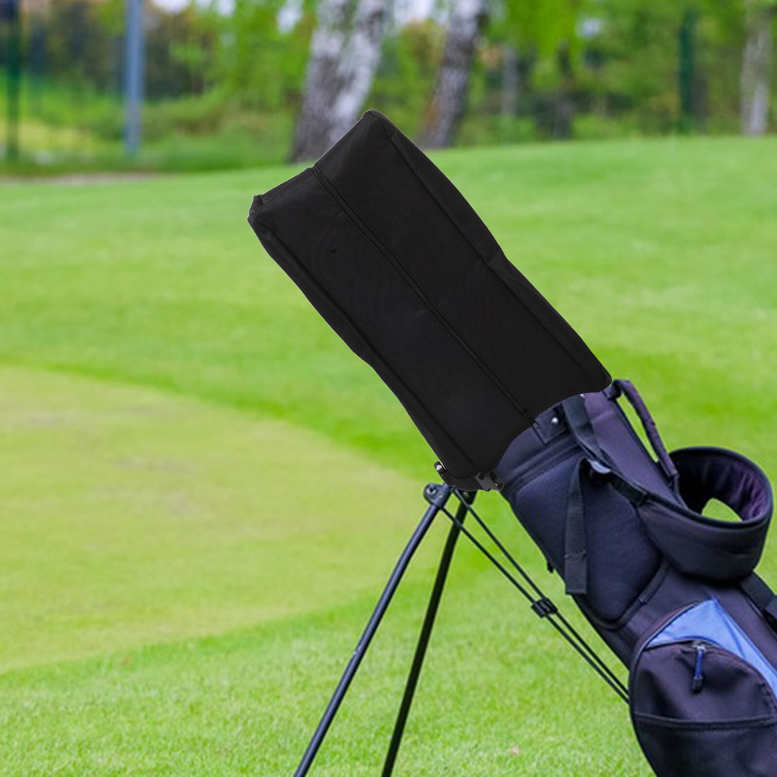 Golfbag Regenschutz Golftaschenhülle Staubschutzhülle Elastisch Schwarz Reise Schläger Schutzhülle