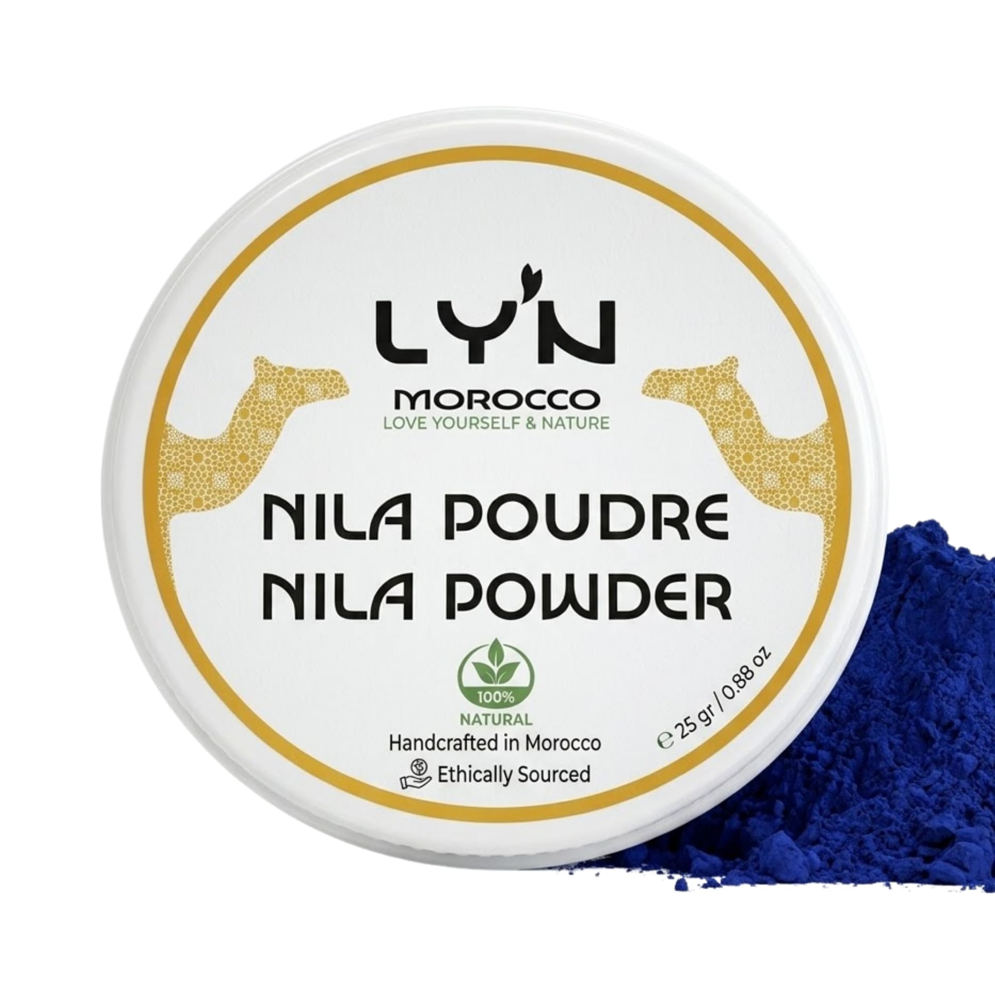 Czysty proszek Nila, ekologiczny i oryginalny, redukuje przebarwienia, rozjaśnia ciało i twarz, 100% naturalny. 25 g