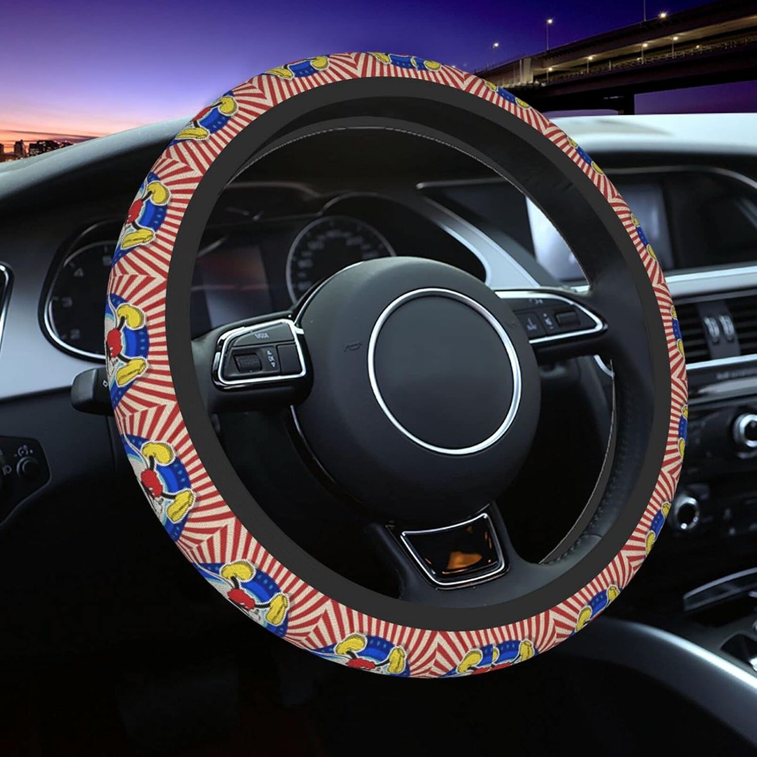 Breathable Anti Slip Odorless Kshgzh Mickey Mouse Steering Wheel Covers 15 Inch Car Wheel Protector Fan Shop Auto Accessories Newsmada Com