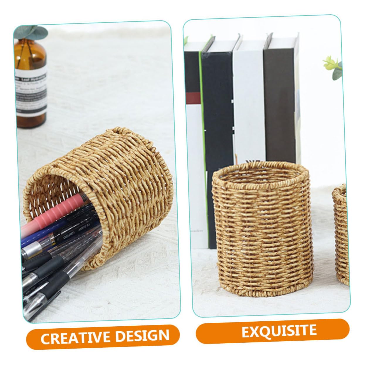 3 Portalápices De Tela Para Escritorio, Contenedor Para Guardar Bolígrafos, Porta Lápices De Escritorio, Porta Lápices De Tela Para Escritorio, Porta Bolígrafos De Sobremesa,
