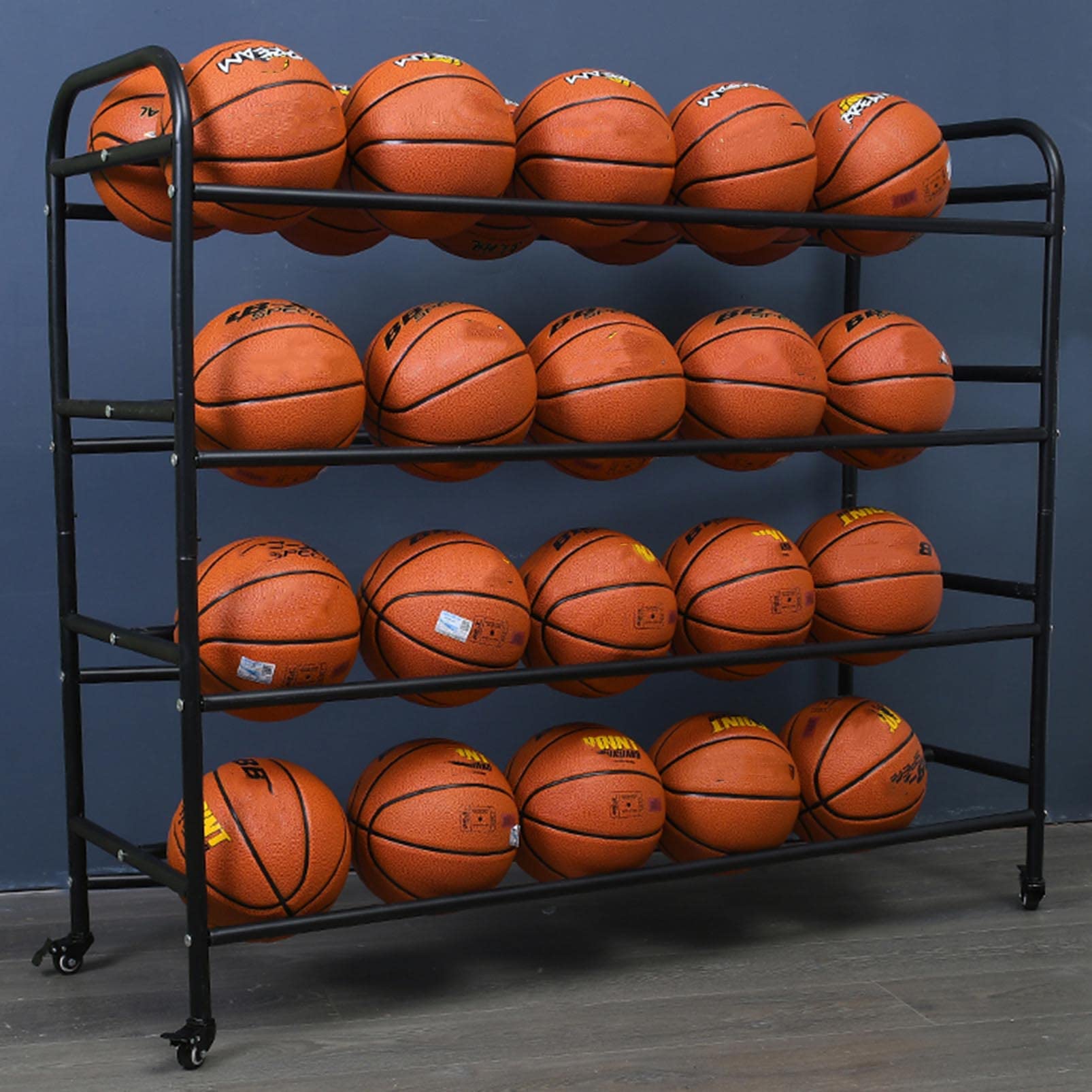 Wildhorse 3 Tiers Ball Rack Children Basketball Storage Rack For
