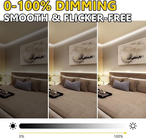 Miniatura 3 de EMITEVER Tira de luces COB de color blanco neutro, cinta de luz de 4000 K de alta densidad, CC 24 V, 300 lúmenespie, 480 LEDsM, 3600 LEDscarrete,